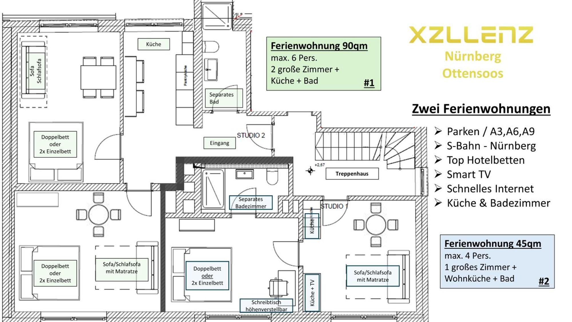 Xzllenz Kueche Bad S-Bahn Parken Smart-Tv Wellbeing Apartamento Neunkirchen am Sand Exterior foto